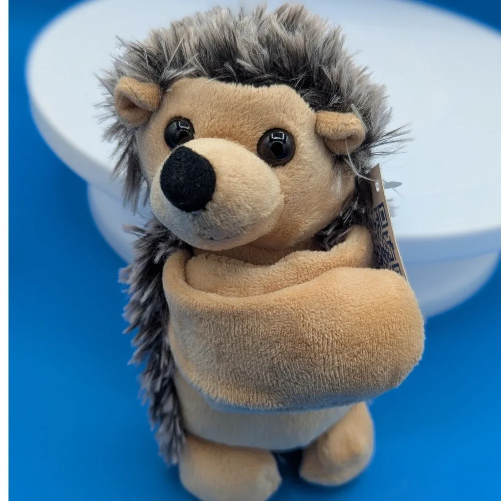 Wild Republic Book Buddies Bison & Hedgehog Plush Set 2pc Huggers Stuffed Animal